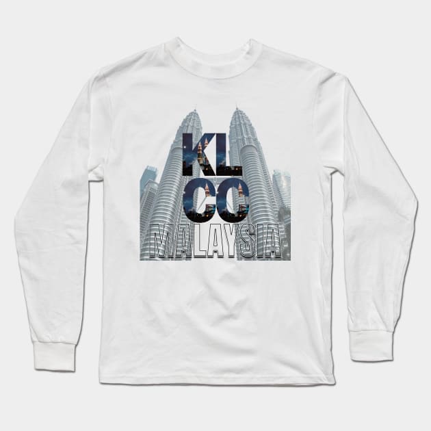 KLCC Malaysia Long Sleeve T-Shirt by TeeText